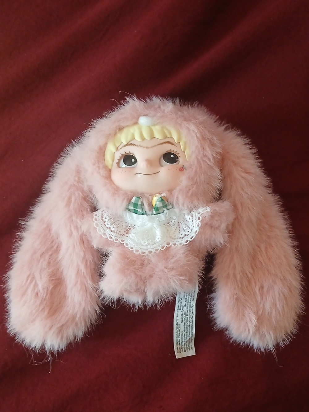 Wakuku Pink Bunny Accessory Keychain